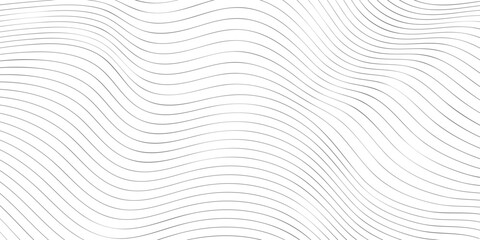 Wavy thin lines pattern. Simple abstract optical illusion background - obrazy, fototapety, plakaty