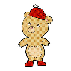 cartoon bear in hat