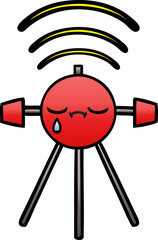 gradient shaded cartoon of a satellite