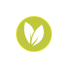 Leaf logo vector template element symbol design
