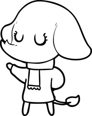 cute cartoon elephant