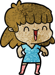 cartoon woman