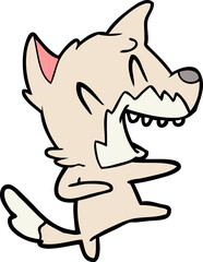 laughing fox dancing