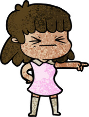 cartoon woman