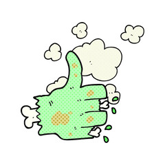 freehand drawn cartoon zombie hand