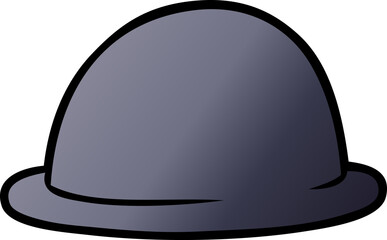 cartoon bowler hat