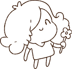 Woman Charcoal Drawing