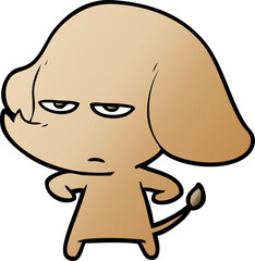 annoyed cartoon elephant