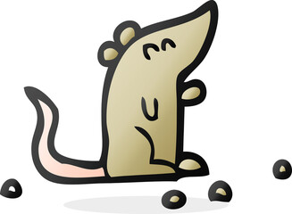 freehand drawn cartoon mouse