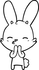 curious bunny cartoon