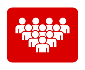 Symbol, ikona ludzi. Plik wektorowy.