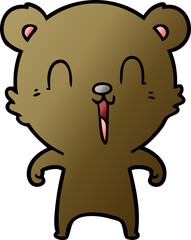 happy cartoon bear