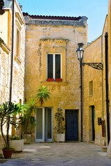 Fototapeta premium glimpses of the historic center in baroque style Lecce Italy