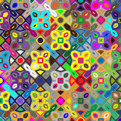  Colorful background. Perfect for wallpaper, wrapping paper, pattern fills, greetings, web page background, Christmas and New Year greeting cards.
Color  mosaic.Abstract shape art with Colour pattern.
