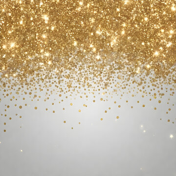 gold glitter christmas background, happy new year, celerate, glory