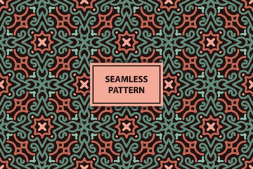 arabic seamless pattern with calm color