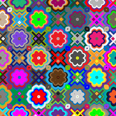  Colorful background. Perfect for wallpaper, wrapping paper, pattern fills, greetings, web page background, Christmas and New Year greeting cards.
Color  mosaic.Abstract shape art with Colour pattern.