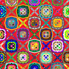  Colorful background. Perfect for wallpaper, wrapping paper, pattern fills, greetings, web page background, Christmas and New Year greeting cards.
Color  mosaic.Abstract shape art with Colour pattern.