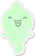 cute halloween ghost grunge sticker