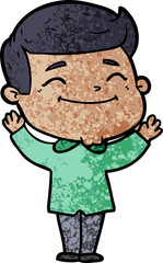 Fototapeta premium happy cartoon man