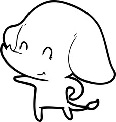 cute cartoon elephant