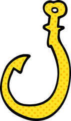 cartoon doodle hook