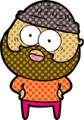 cartoon bearded man