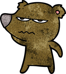 angry bear cartoon