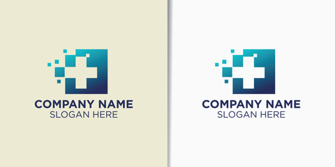 medical logo design vector