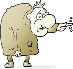 freehand drawn cartoon igor