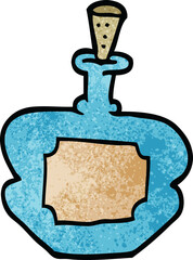 cartoon doodle perfume bottle