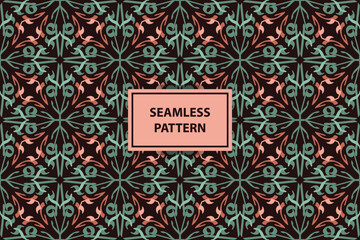 arabic seamless pattern with calm color