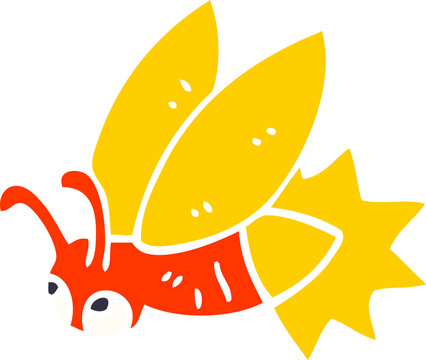 cartoon doodle lightning bug