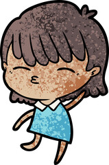 cartoon woman