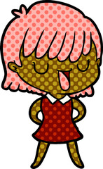 cartoon woman