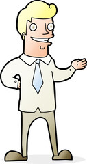 cartoon salesman