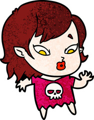 cute cartoon vampire girl