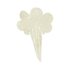 freehand retro cartoon steam design element