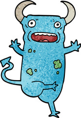 cartoon doodle demon