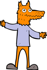 cartoon fox man