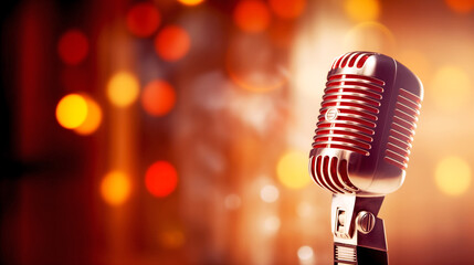 Close-up Of A Microphone With Lights In The Background - legal AI