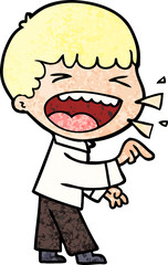cartoon laughing man