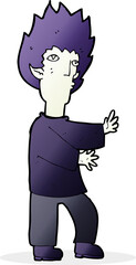 cartoon vampire man