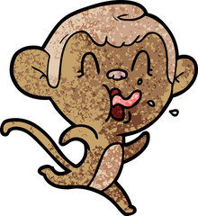 crazy cartoon monkey