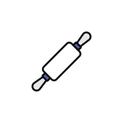 Rolling Pin icon design with white background stock illustration