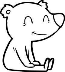 sitting bear cartoon