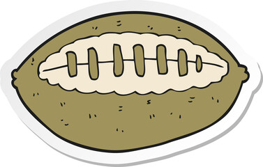 sticker of a cartoon football