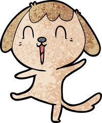 happy cartoon dog