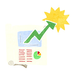 freehand retro cartoon business document