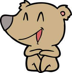 laughing bear cartoon